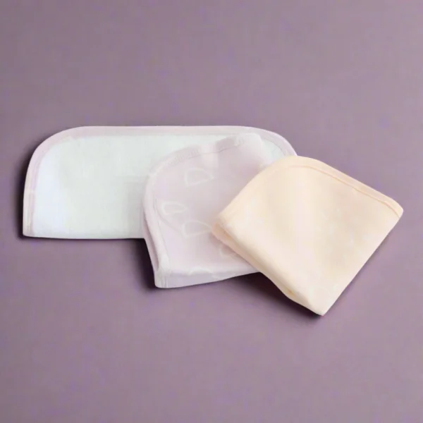 Nordic 3pk Wash Cloth Dusty Peach, Lilac newborn baby