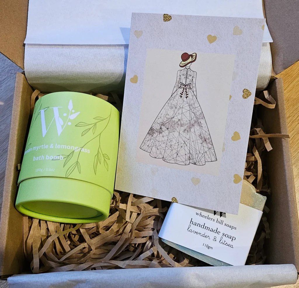 Luxury self-care gift box for women with natural ingredients