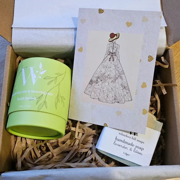 Luxury self-care gift box for women with natural ingredients