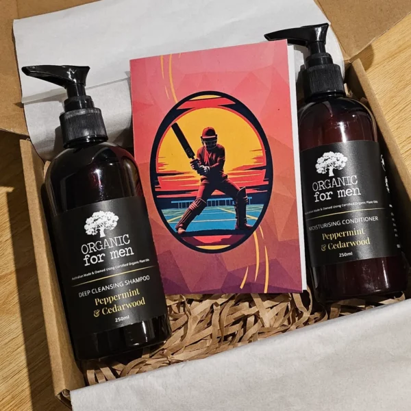 Dad to be gift box cricket themed grooming set
