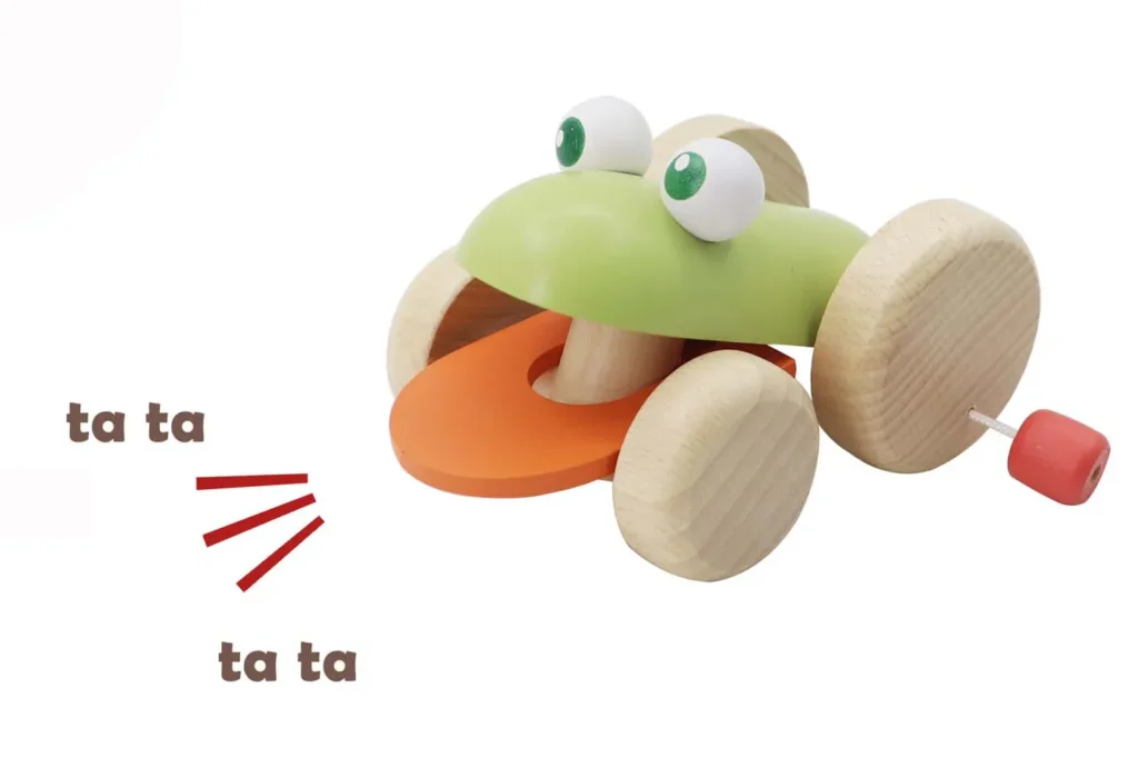 ECO PLAY Push Along Croaking Frog