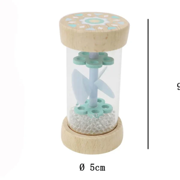 EcoWhirlie Rattle Blue Rattle Toy