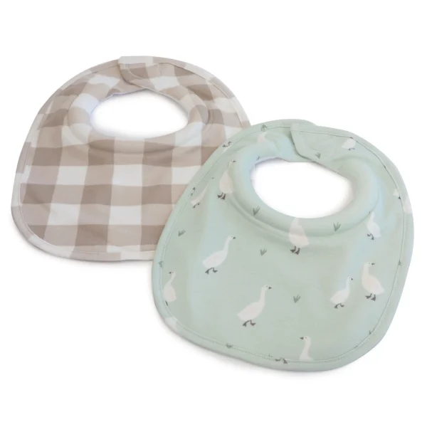 Provincial 2pk Dribble Bib set Olive, Taupe