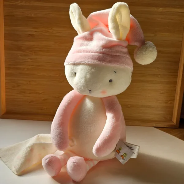 Sleepy Blossom Bunny Baby Plush Toy - Ultra-Soft Premium Keepsake for Newborns